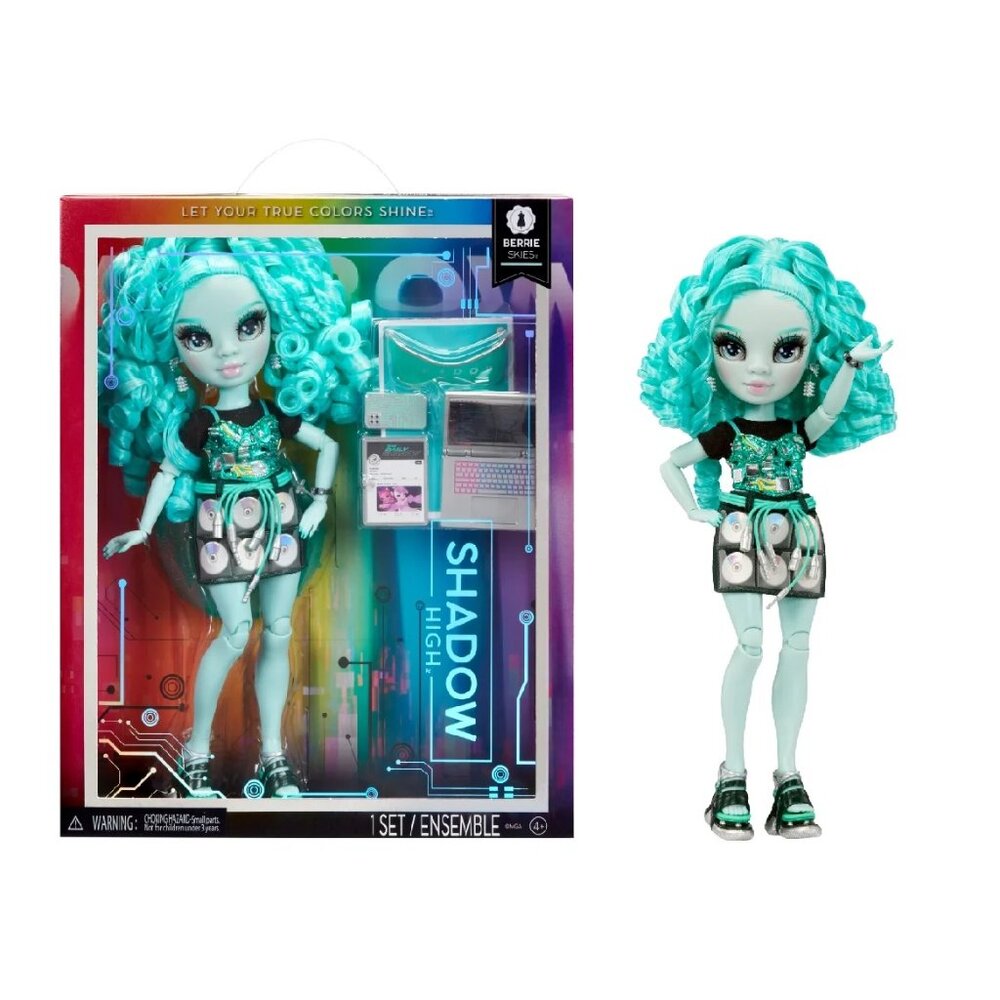 Rainbow High Shadow High Berrie Skies Doll Set + Bonus NIB
